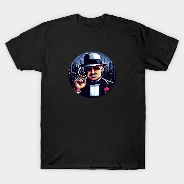 8BIT Vito Corleone T-Shirt by nerd.collect